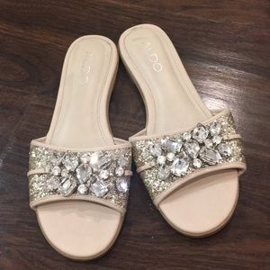 Aldo slides with gem stones